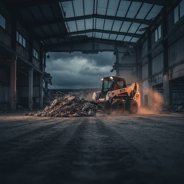 CPCCDE3023 Operate skid steer loaders at ground level on demolition sites