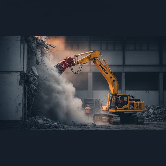 CPCCDE3026 Operate excavators at ground level to demolish building elements