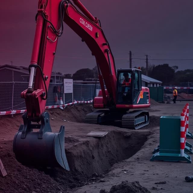RIIMPO320F Conduct civil construction excavator operations