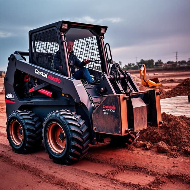 RIIMPO334E Conduct skid steer loader operations using attachments